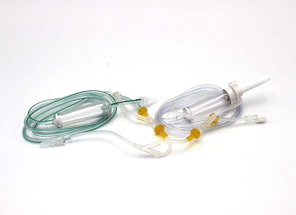 MRS 222 MR-Schlauchsystem mit Inline Tropfkammer für CT und MRT