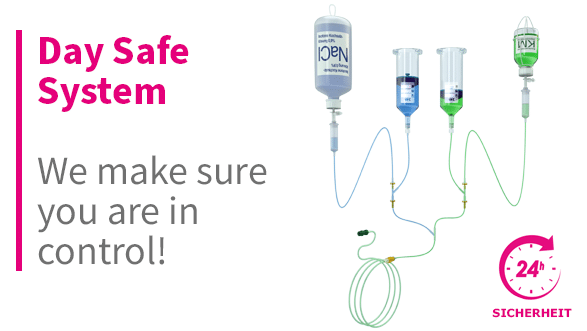 Darstellung der Bestandteile des Day Safe Systems der MEDTRON AG