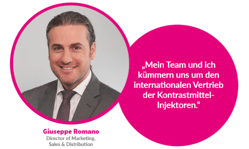 Ein Manager mit Zitat über seine Karriere bei MEDTRON